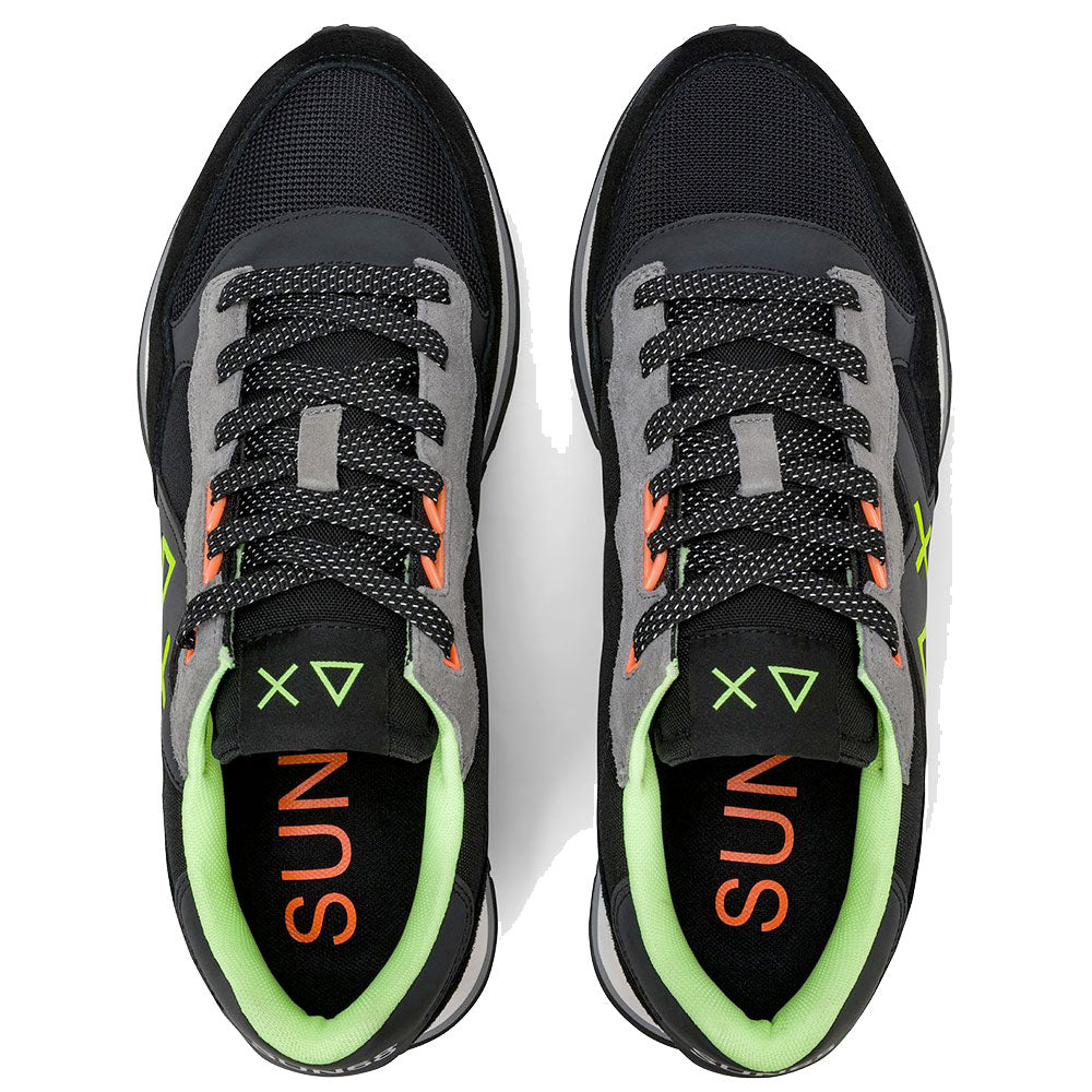 Scarpe Uomo Sun68 Sneakers Jaki 2.0 Fluo Nero - Z46123