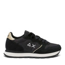 Women's Black Sneakers SUN68 Ally Silver Gold - Z46202