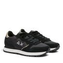 Women's Black Sneakers SUN68 Ally Silver Gold - Z46202