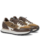 Scarpe Donna Sun68 Sneakers Ally Mix Materials Marrone - Z46205