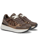 Scarpe Donna Sun68 Sneakers Big Ally Sequin Colore Marrone - Z46219