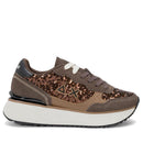 Scarpe Donna Sun68 Sneakers Big Ally Sequin Colore Marrone - Z46219