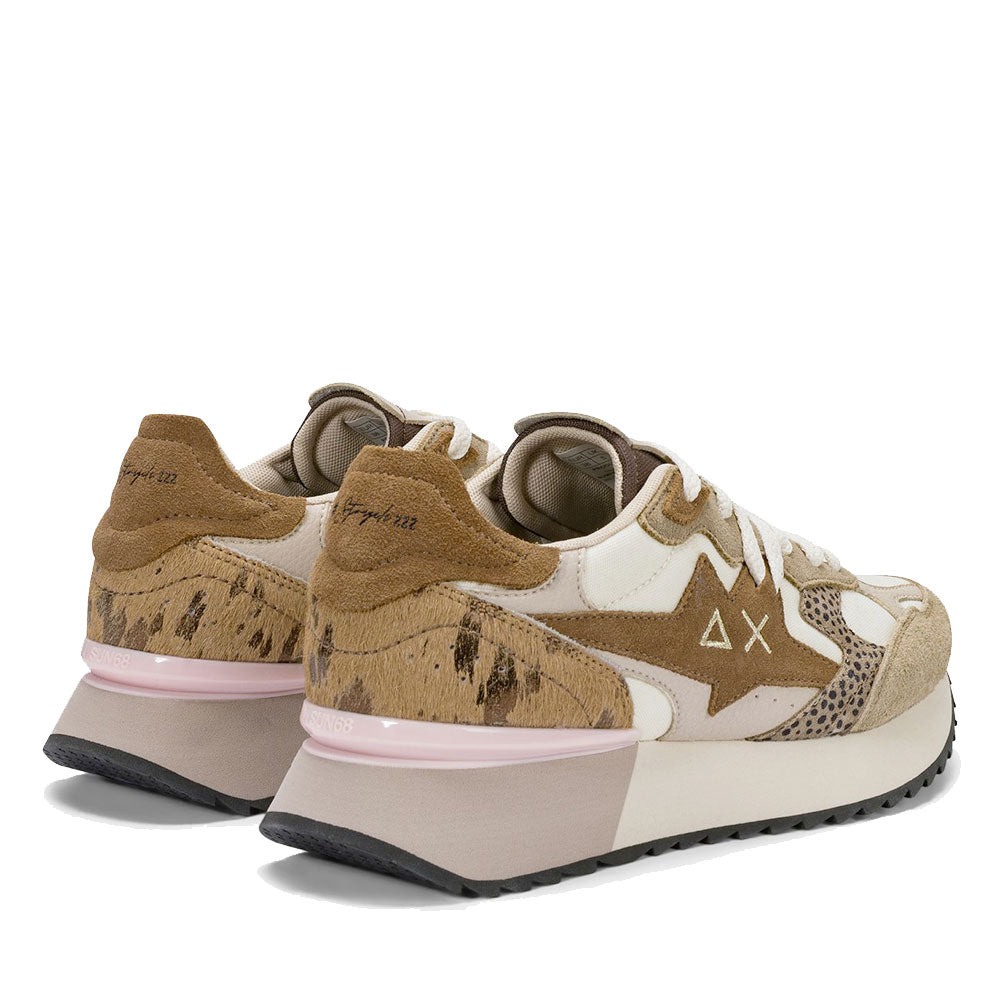 Scarpe Donna Sun68 Sneakers Stargirl Multicolor Colore Beige - Z46222