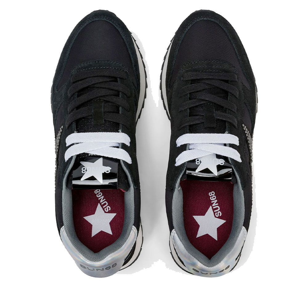 Scarpe Donna Sun68 Sneakers Strass Logo Colore Nero - Z46223