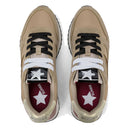 Scarpe Donna Sun68 Sneakers Strass Logo Colore Beige Scuro - Z46223