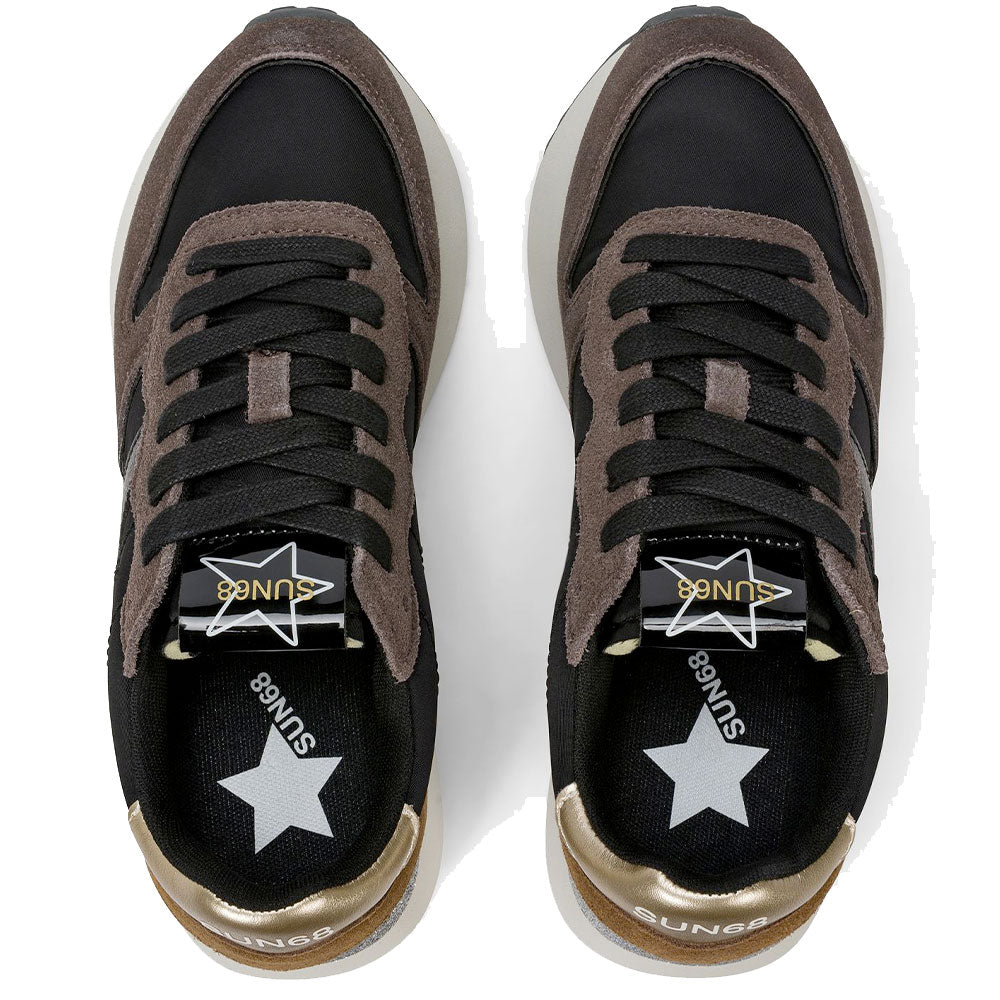 Scarpe Donna Sun68 Sneakers Big Stargirl Mix Materials Colore Nero - Z46229
