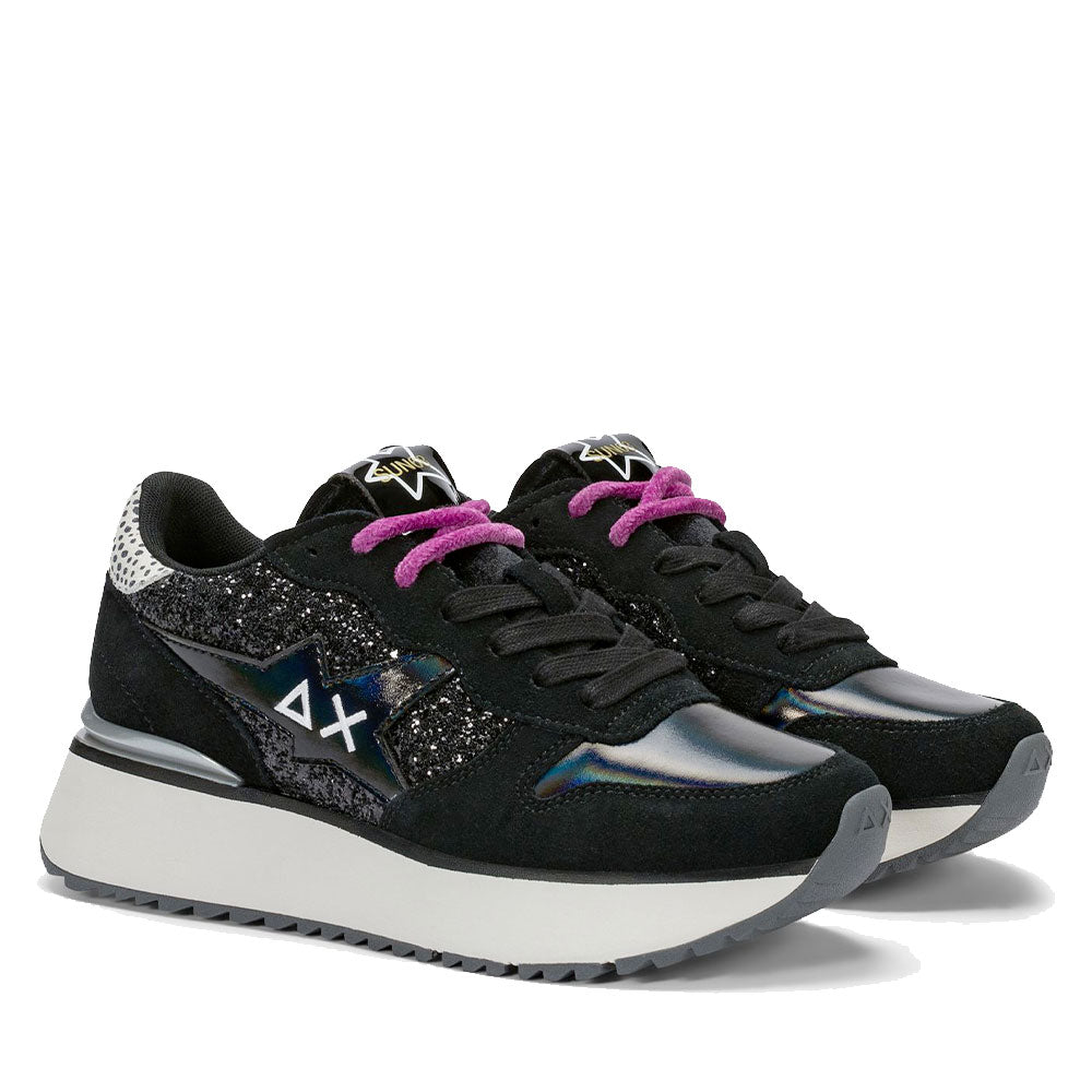 Scarpe Donna Sun68 Sneakers Big Stargirl Glitter Nero - Z46230