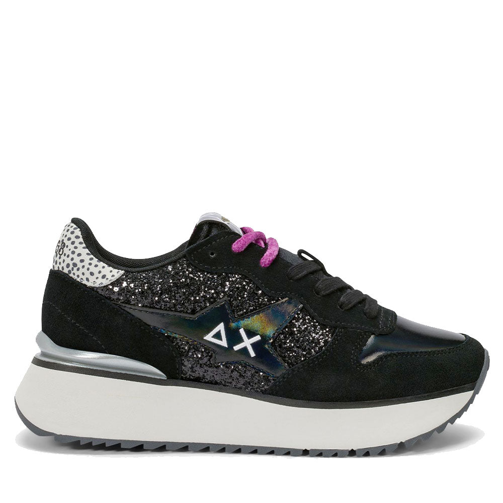 Scarpe Donna Sun68 Sneakers Big Stargirl Glitter Nero - Z46230