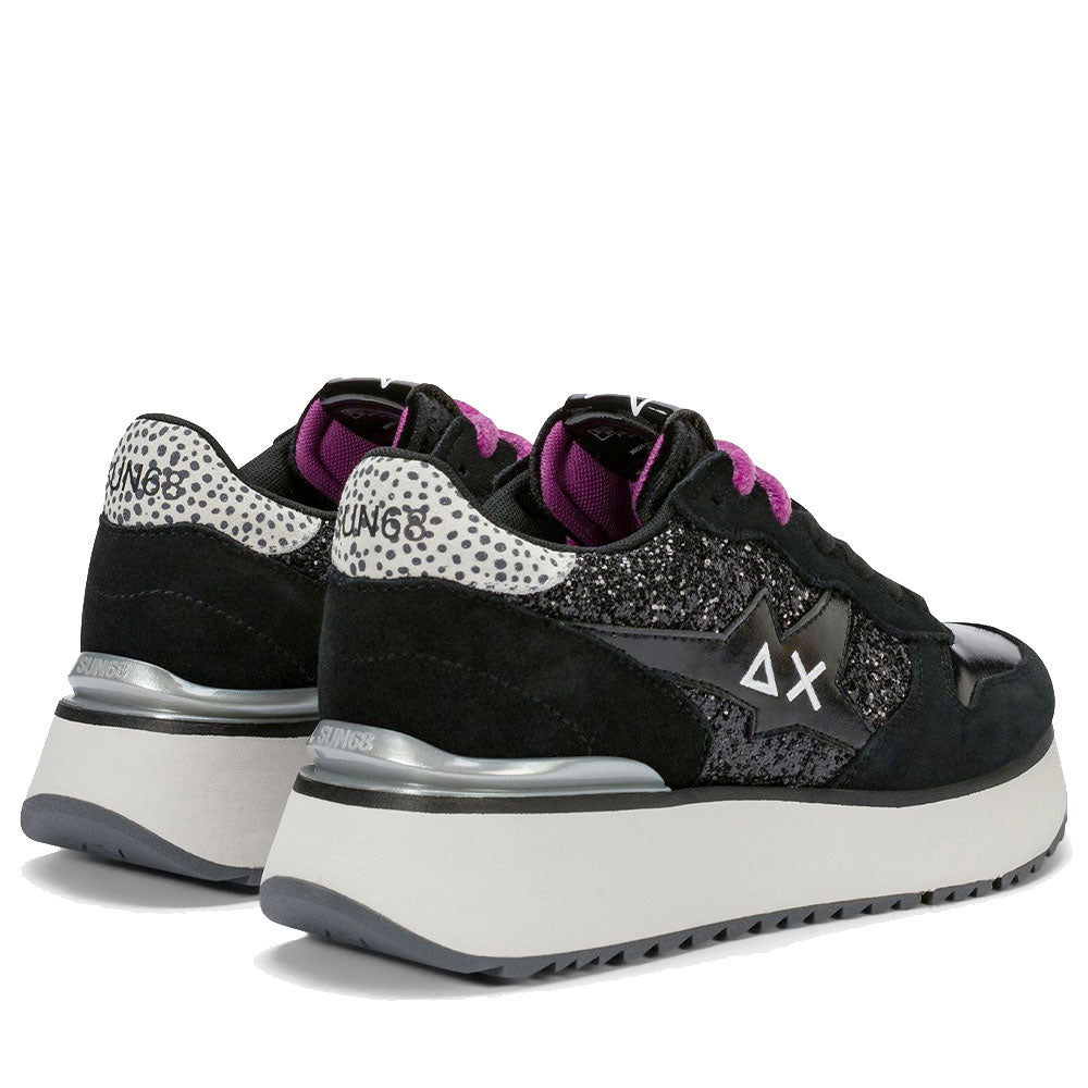 Scarpe Donna Sun68 Sneakers Big Stargirl Glitter Nero - Z46230