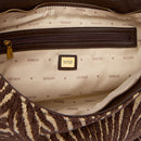 Borsa Donna Hobo a Spalla GUESS Linea Camden Colore Marrone Stampa Animalier Zebrato
