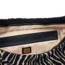 Damen-Beuteltasche GUESS Modell Camden in Schwarz mit Zebra-Animalierprint