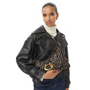 Damen-Beuteltasche GUESS Modell Camden in Schwarz mit Zebra-Animalierprint