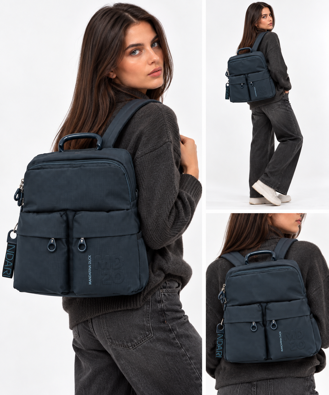 Women's Fabric Backpack MANDARINA DUCK MD20 in Starry Night