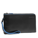 Pochette Uomo PIQUADRO in Pelle Linea Blue Square colore Nero - AC2648B2R