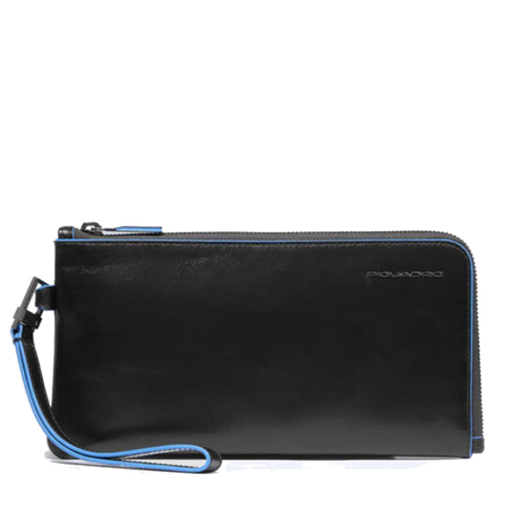 Pochette Uomo PIQUADRO in Pelle Linea Blue Square colore Nero - AC2648B2R