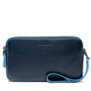 Pochette Uomo PIQUADRO in Pelle Linea Blue Square colore Blu - AC4221B2