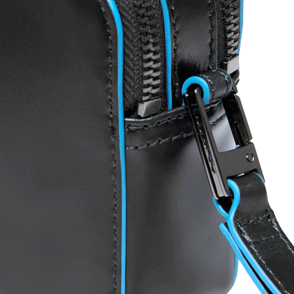 Pochette Uomo PIQUADRO in Pelle Linea Blue Square colore Nero - AC4221B2