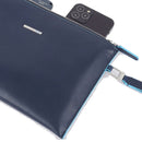 Pochette Uomo PIQUADRO porta iPad® Mini in Pelle Blu Linea Blue Square - AC5099B2
