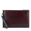 Pochette Uomo PIQUADRO porta iPad® Mini in Pelle Mogano Linea Blue Square - AC5099B2
