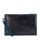 Pochette Uomo PIQUADRO porta iPad® Mini in Pelle Nera Linea Blue Square - AC5099B2