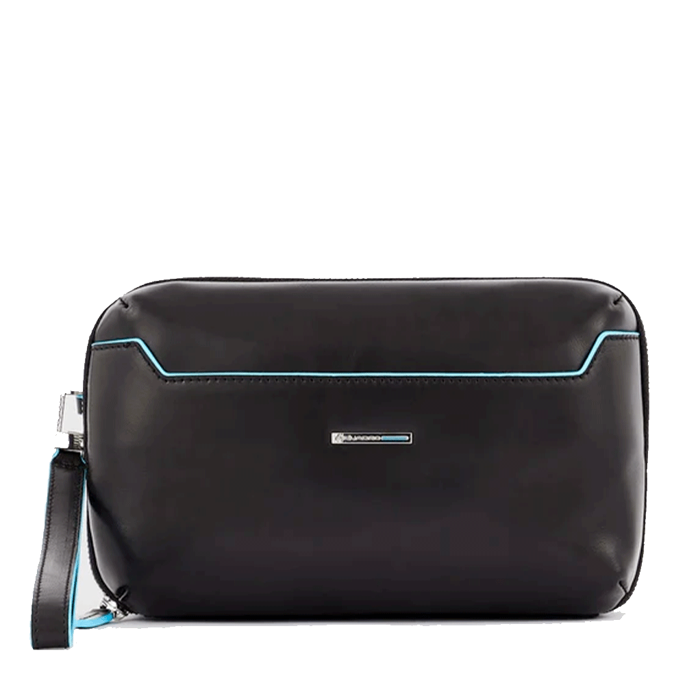 Pochette Uomo PIQUADRO in Pelle Linea Blue Square colore Nero - AC5940B2R