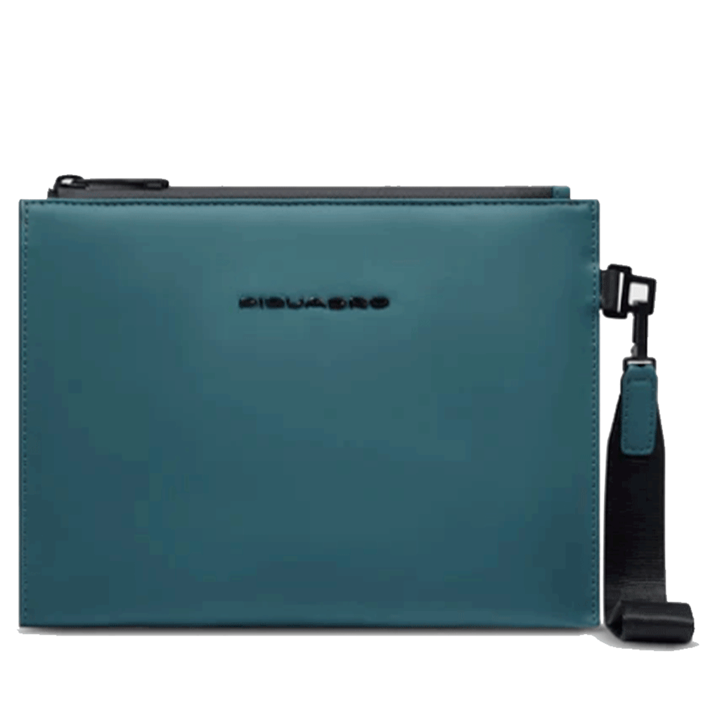 Pochette PIQUADRO in Tessuto Gommato colore Ottanio Linea Corner 2.0  - AC6368C2OW