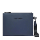 Pochette PIQUADRO in Tessuto Gommato colore Blu Linea Corner 2.0  - AC6368C2OW