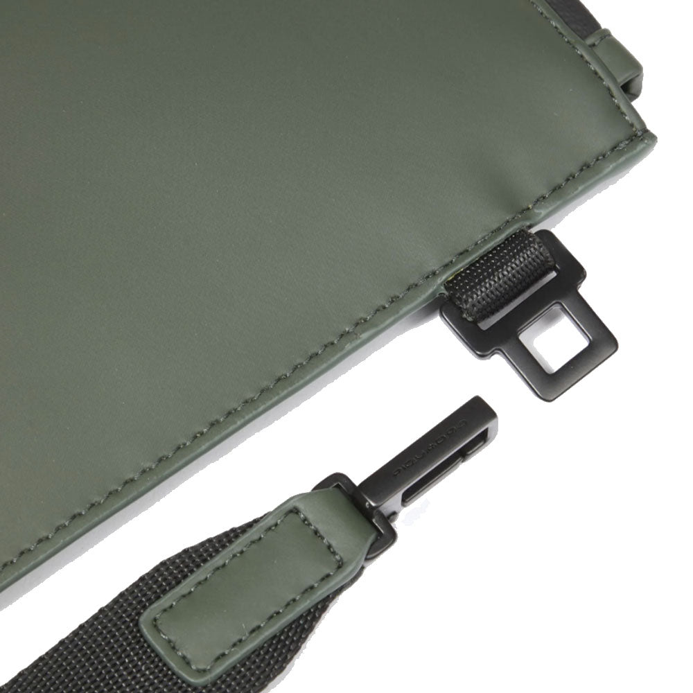 Pochette PIQUADRO in Tessuto Gommato colore Verde Linea Corner 2.0  - AC6368C2OW