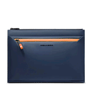 Blue Rubberised Fabric Pouch PIQUADRO Corner 2.0 - AC6369C2OW
