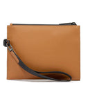 Pochette PIQUADRO in Tessuto Gommato Cuoio Linea Corner 2.0 Misura Media- AC6833C2OW