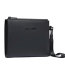 Pochette PIQUADRO in Tessuto Gommato Nero Linea Corner 2.0 Misura Media- AC6833C2OW