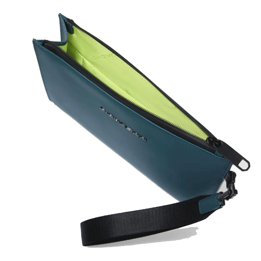 Pochette PIQUADRO in Tessuto Gommato colore Ottanio Linea Corner 2.0  - AC6368C2OW