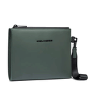 Pochette PIQUADRO in Tessuto Gommato Verde Linea Corner 2.0 Misura Media- AC6833C2OW