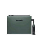 Pochette PIQUADRO in Tessuto Gommato Verde Linea Corner 2.0 Misura Piccola - AC6837C2OW