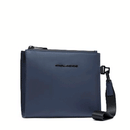 Pochette PIQUADRO in Tessuto Gommato Blu Linea Corner 2.0 Misura Media- AC6833C2OW