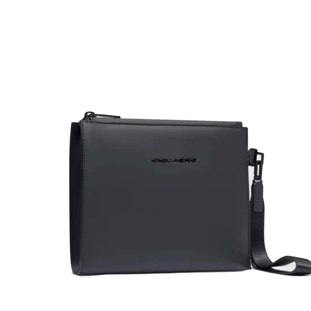 Pochette PIQUADRO in Tessuto Gommato Nero Linea Corner 2.0 Misura Piccola - AC6837C2OW
