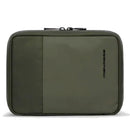 Beauty Case PIQUADRO Uomo in Tessuto e Pelle Colore Verde Linea Sync - AC7185W145
