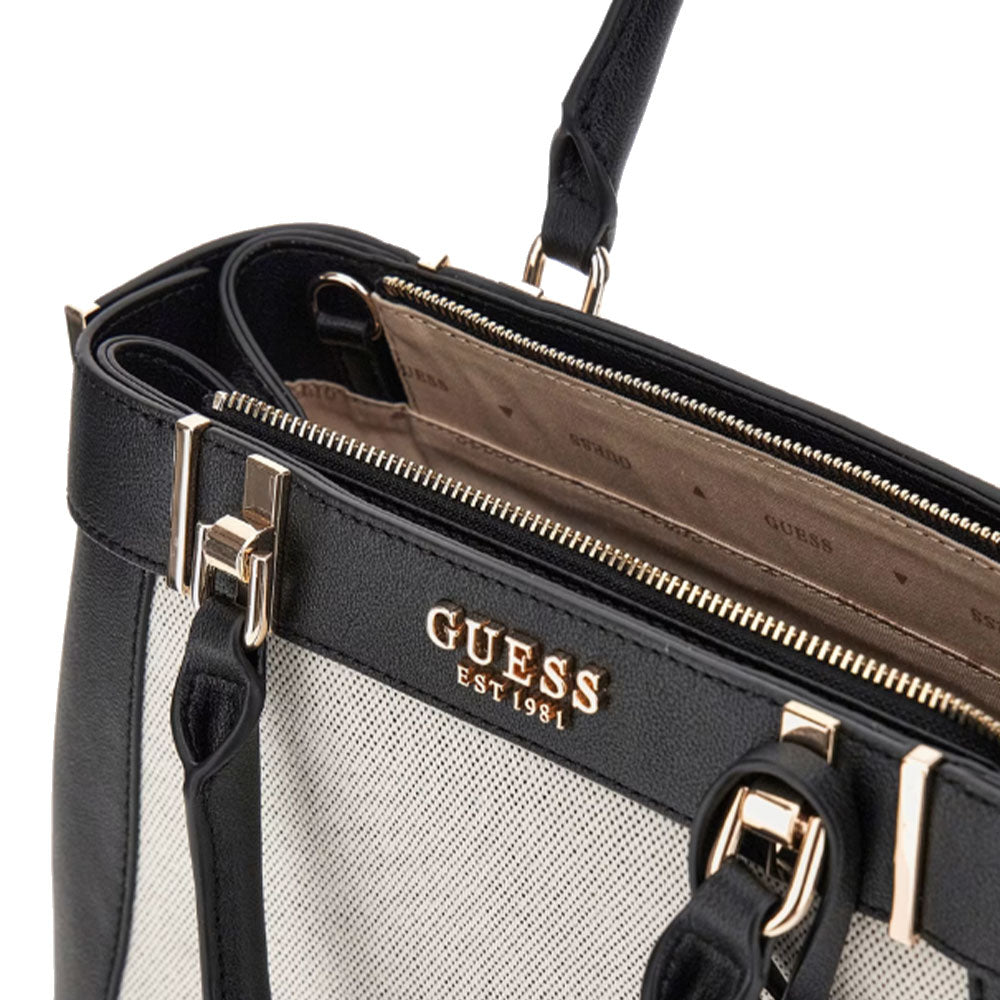 Borsa Donna a Mano GUESS Anadela colore Natural - Black