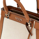 Borsa Donna a Mano GUESS Anadela colore Natural - Cognac