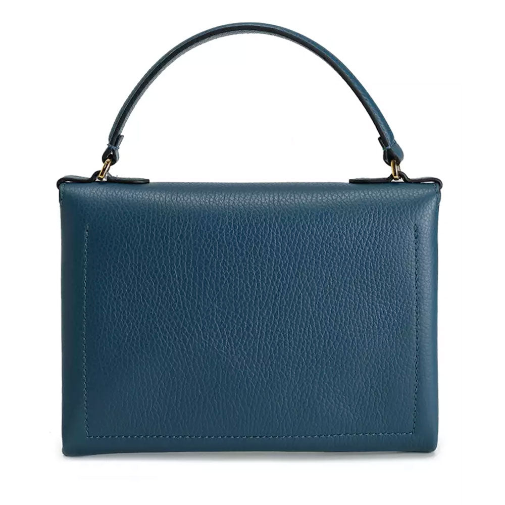 Borsa Donna a Mano con Tracolla COCCINELLE in Pelle Linea Arlettis Mini colore Deep Blue