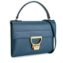 Borsa Donna a Mano con Tracolla COCCINELLE in Pelle Linea Arlettis Mini colore Deep Blue