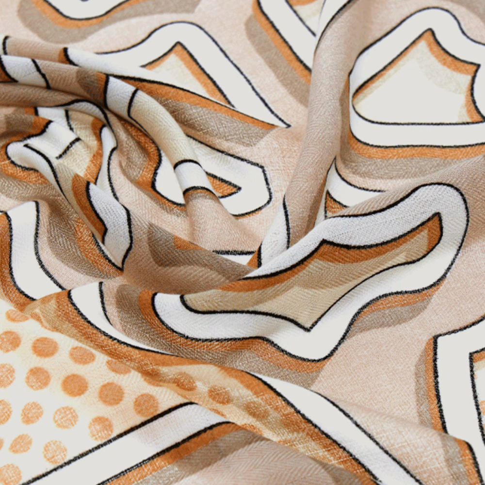 Foulard Donna 120 x 120 cm GUESS Colore Beige