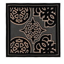 Foulard Donna 120 x 120 cm GUESS Colore Nero Multi