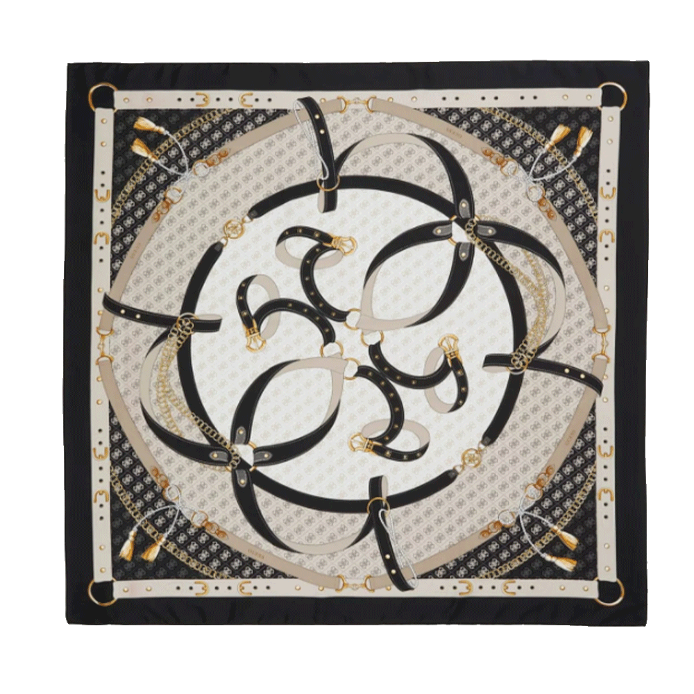 Foulard Donna 120 x 120 cm GUESS Colore Nero