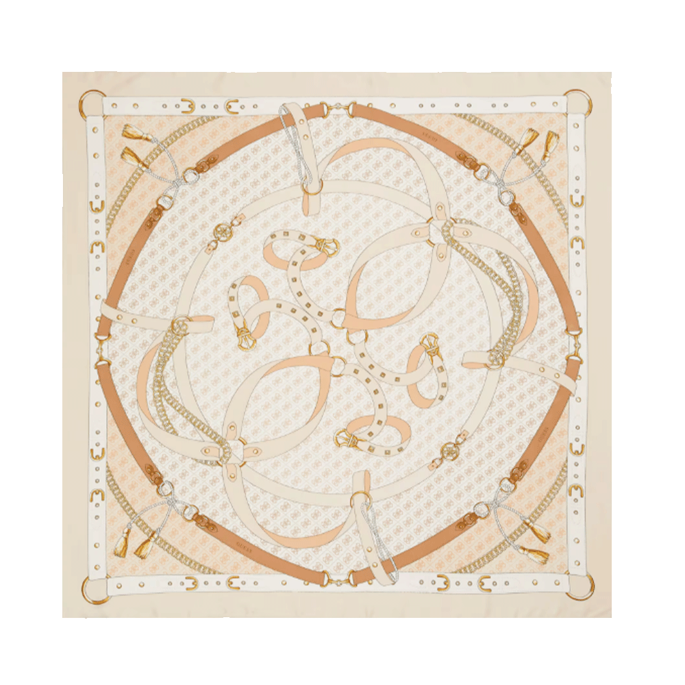Foulard Donna 120 x 120 cm GUESS Colore Ivory