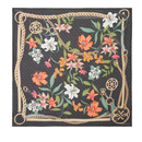Foulard Donna 130 x 130 cm GUESS Colore Nero Stampa Floreale