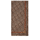 GUESS Damen Schal 90x180cm Animal Print Braun