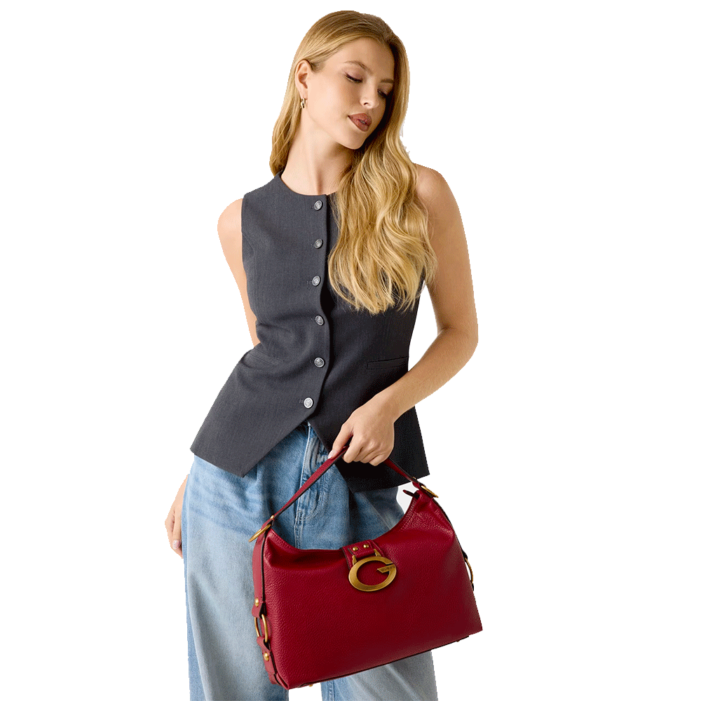Borsa Donna a Spalla GUESS Linea Camden colore Rosso