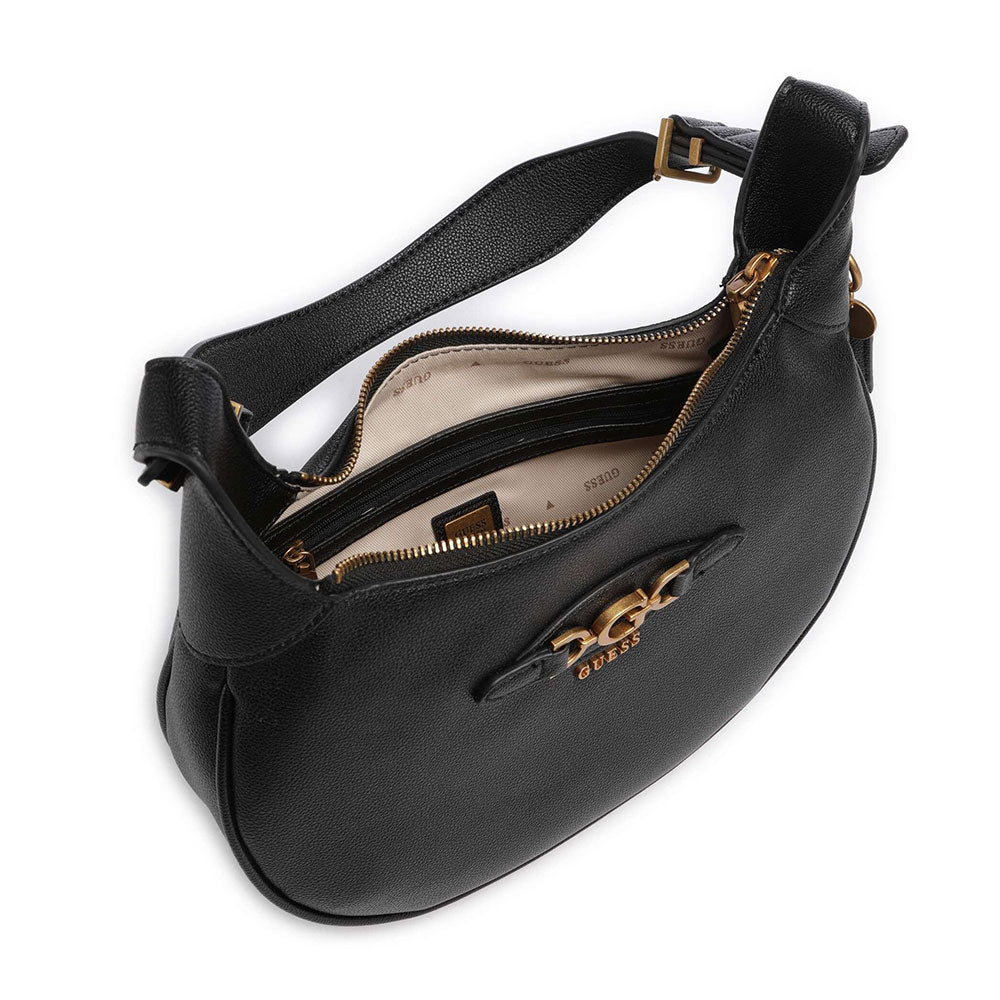 Borsa Donna Hobo a Spalla GUESS Linea Malva Colore Nero