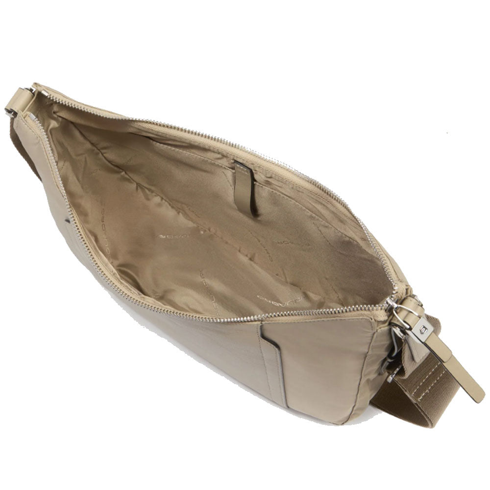 Borsa Donna PIQUADRO linea Circle in Tessuto e Pelle Colore Beige Misura Grande - BD6658W92T